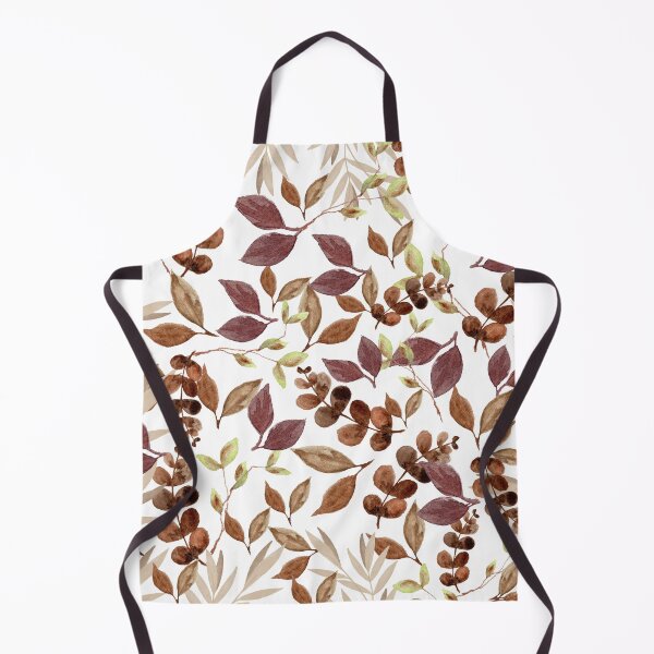 Item preview, Autumn fall brown themed botanical garden leaves watercolor designed and sold by TheSeasonalYard.