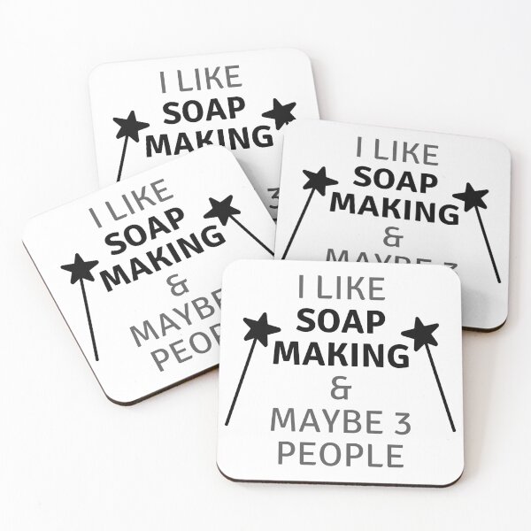 Item preview, I Like Soap Making & Maybe 3 People funny T-shirt men gift women gift designed and sold by InnovantDesigns.