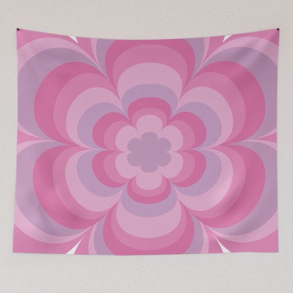 Item preview, pink and purple double flower designed and sold by Northendesigns.