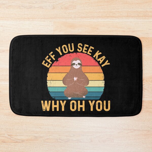 Item preview, Eff You See Kay Why Oh You - Vintage Sunset Sloth Lover Yoga  designed and sold by ohmier.