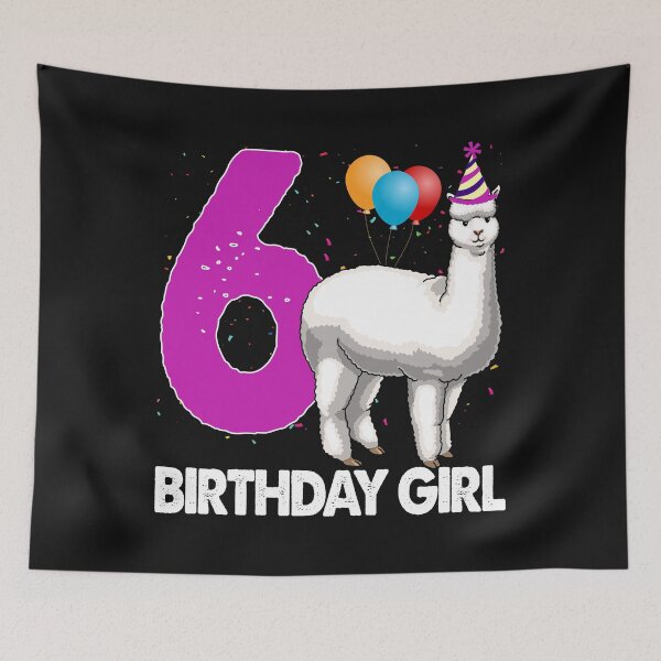 Item preview, Birthday Girl 6 Alpacas designed and sold by Bendthetrend.