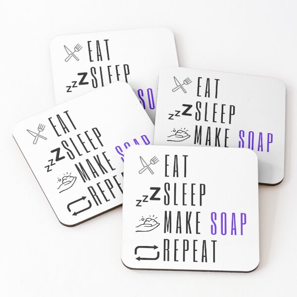 Item preview, Eat Sleep Make Soap Repeat funny T-shirt men gift women gift designed and sold by InnovantDesigns.