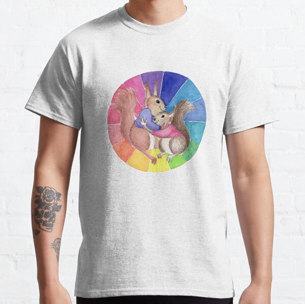 Squirrel hug Color wheel Classic T-Shirt