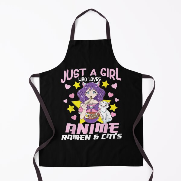Item preview, Just a Girl Who Loves Anime, Ramen and Cats Cute Manga Cat Girl designed and sold by Letters-Art.