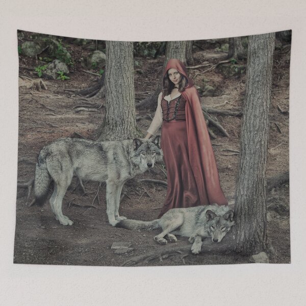 Item preview, Little Red Riding Hood Forest With Wolves designed and sold by david parry.
