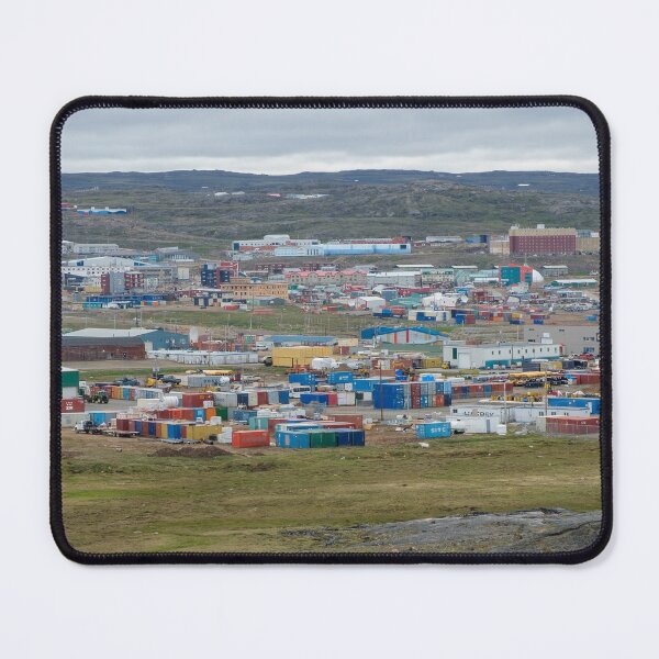 Item preview, Iqaluit, Nunavut - city skyline in summer designed and sold by VadimK.
