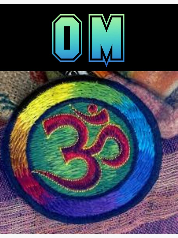 "Om peace symbol " Sticker for Sale by Gareemasingh Redbubble