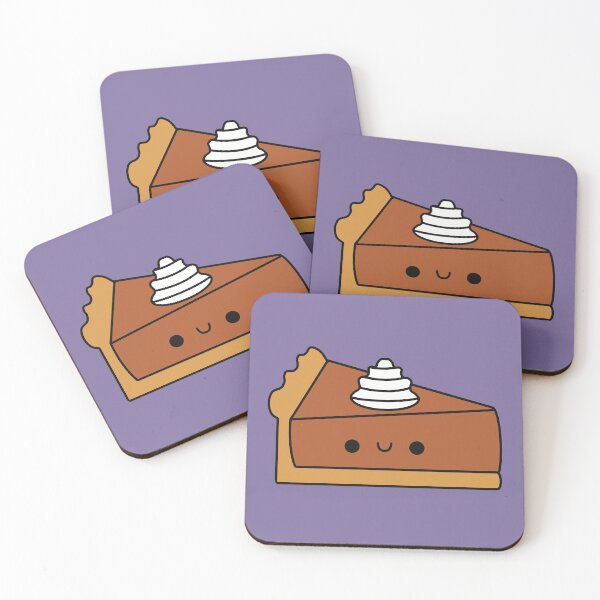 Item preview, Cute Pumpkin Pie Slice - Kawaii Pumpkin Pie designed and sold by KawaiiByDice.