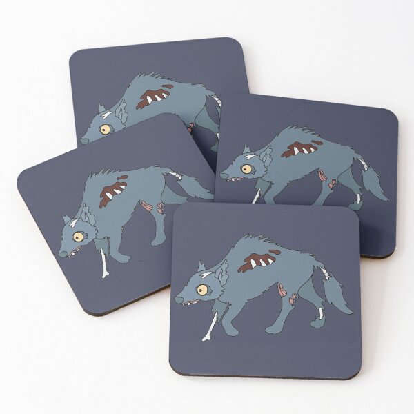 Item preview, Cute Zombie Wolf // Funny Halloween Animals designed and sold by SLAG-Creative.