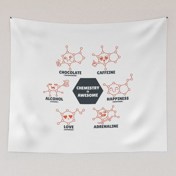 Item preview, Chemistry caffeine , adrenaline,chocolate, alcohol, love, caffeine, happiness, chemistry, science,  designed and sold by TRIBExSPACE.