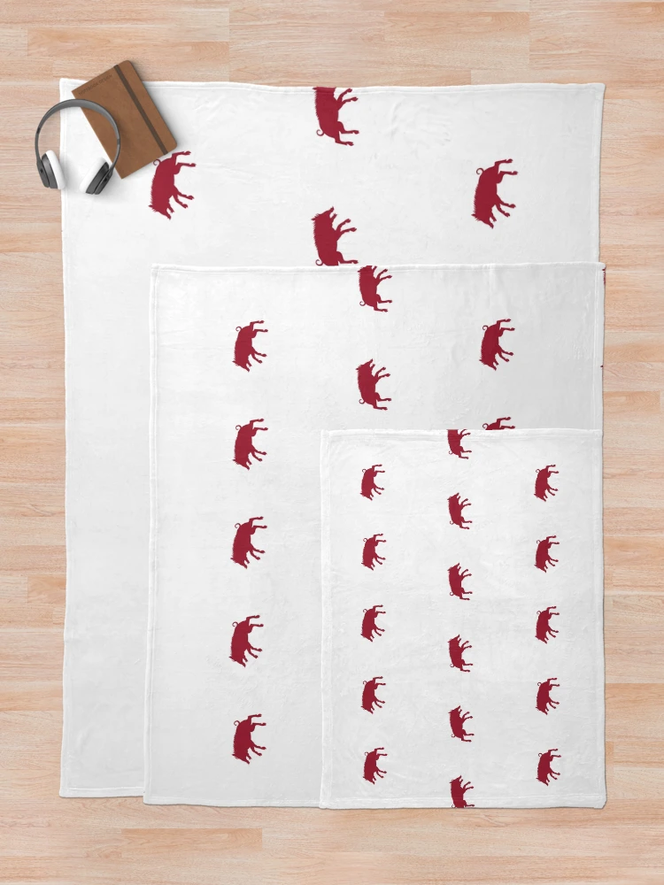Thumbnail 5 of 6, Throw Blanket, Red Razorback designed and sold by HalamoDesigns.