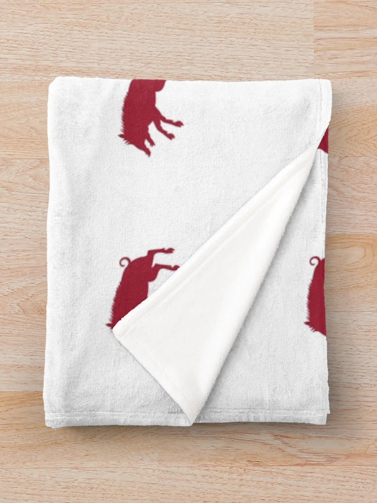 Thumbnail 3 of 6, Throw Blanket, Red Razorback designed and sold by HalamoDesigns.