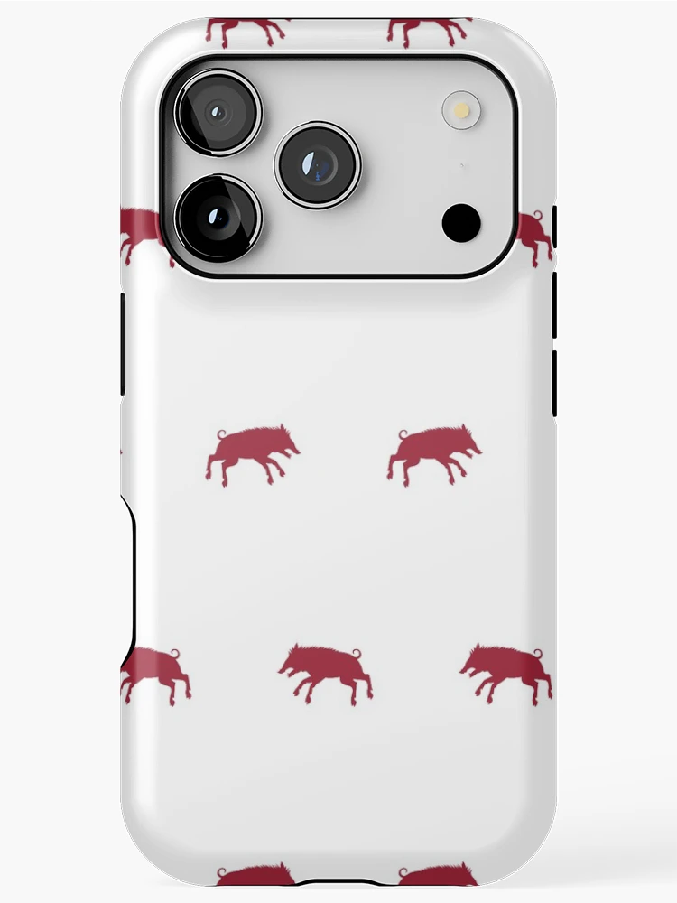 Thumbnail 1 of 4, iPhone Case, Red Razorback designed and sold by HalamoDesigns.