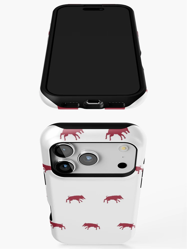 Thumbnail 3 of 4, iPhone Case, Red Razorback designed and sold by HalamoDesigns.