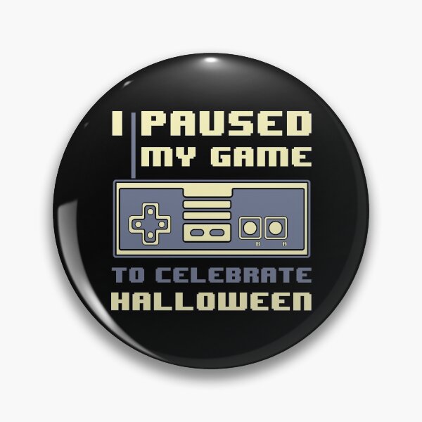 Item preview, I've paused my game to celebrate Halloween in retro style. designed and sold by Jesús Briosso.