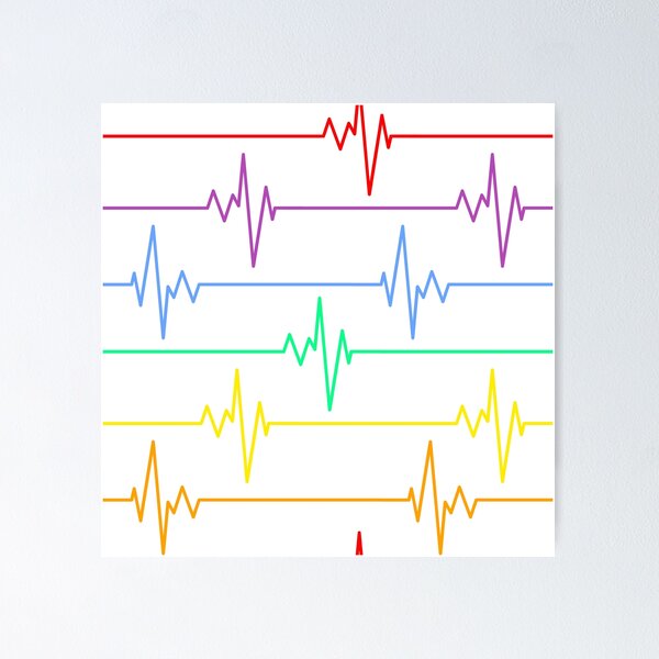 Item preview, The Heart Beats in Color designed and sold by Colorful Misfits.