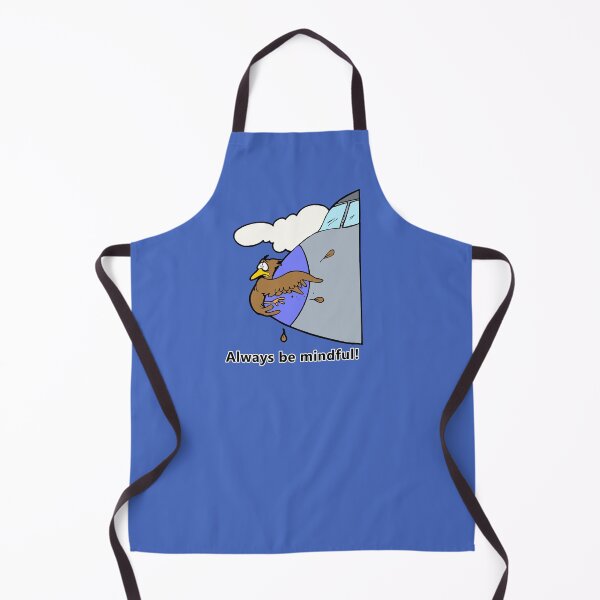 Item preview, Always be Mindful Bird on nose of jet designed and sold by janraydesigns.