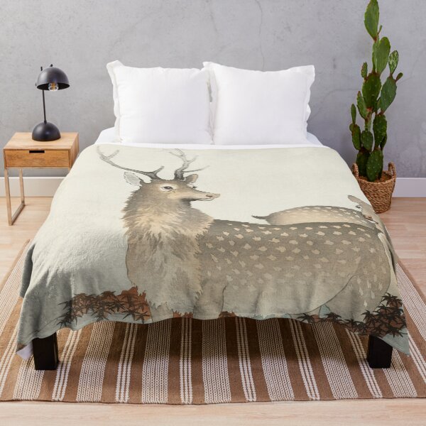 Item preview, Japanese Art Couple of deers (1900 - 1930) by Ohara Koson designed and sold by Designedbysm.