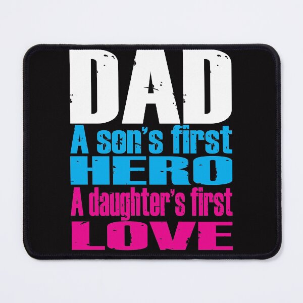 Item preview, Fathers Day Gift - Son's First Hero, Daughters First Love designed and sold by TrndSttr.