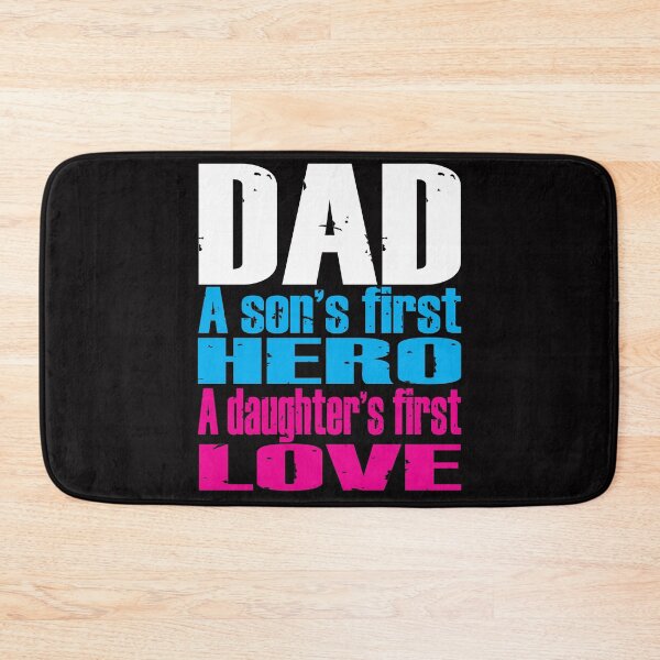 Item preview, Fathers Day Gift - Son's First Hero, Daughters First Love designed and sold by TrndSttr.