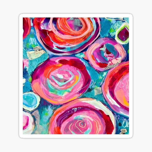 Vista previa del artículo con la obra «flores», diseñado y vendido por SophiaMrt.