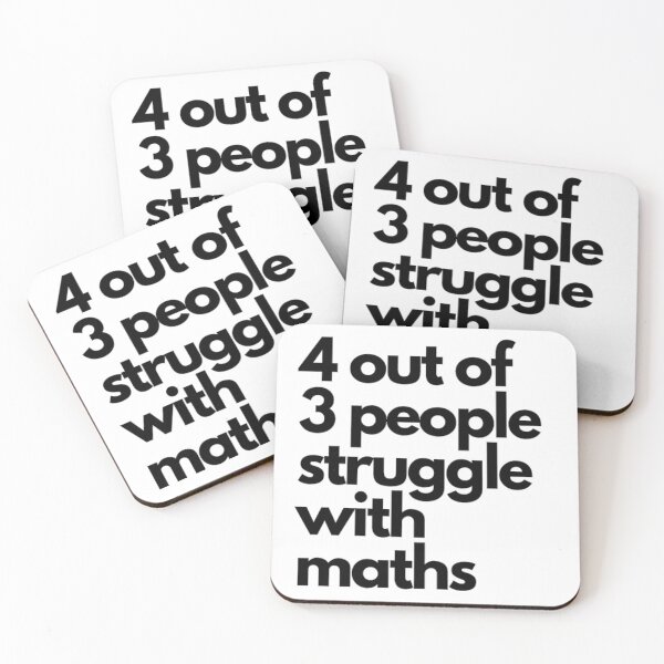 Item preview, 4 out of 3 People Struggle with Maths designed and sold by NineSevenFour.