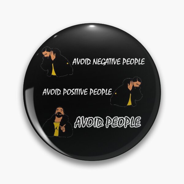 Item preview, FUNNY Avoid Negative People Meme Costume Black GIFT designed and sold by KiraSpace.