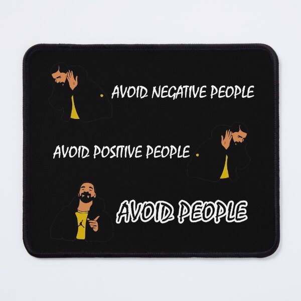 Item preview, FUNNY Avoid Negative People Meme Costume Black GIFT designed and sold by KiraSpace.