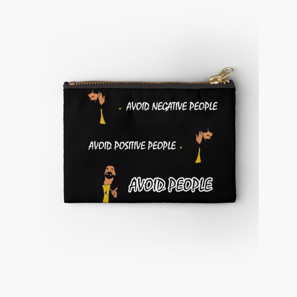 Item preview, FUNNY Avoid Negative People Meme Costume Black GIFT designed and sold by KiraSpace.
