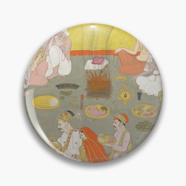 Item preview, Royal Couple Distributing Meals designed and sold by HinduArtGallery.