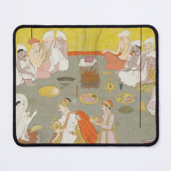 Item preview, Royal Couple Distributing Meals designed and sold by HinduArtGallery.