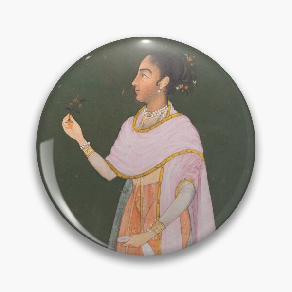 Item preview, Royal Woman Holding a Flower designed and sold by HinduArtGallery.