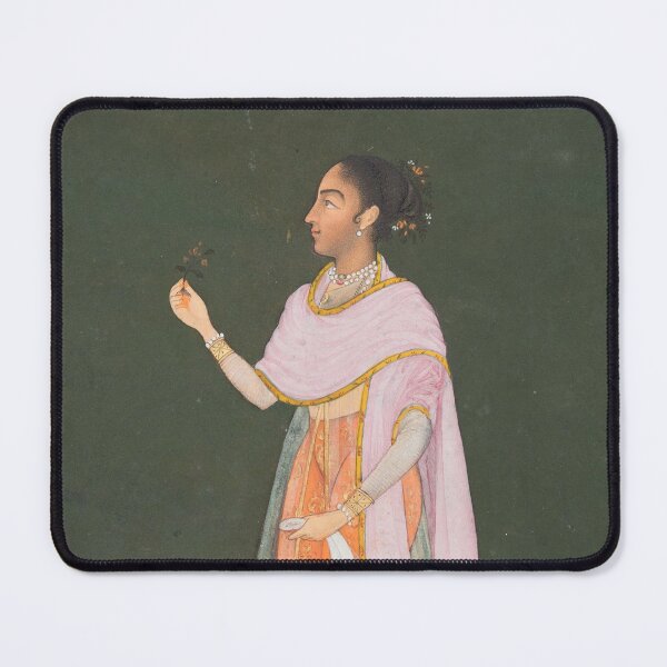 Item preview, Royal Woman Holding a Flower designed and sold by HinduArtGallery.