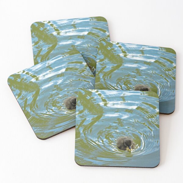 Item preview, Mallard Ducks Duckling Swimming designed and sold by worldways.