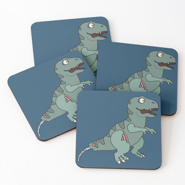 Item preview, Cute Zombie T-Rex Dinosaur // Funny Halloween Animals designed and sold by SLAG-Creative.