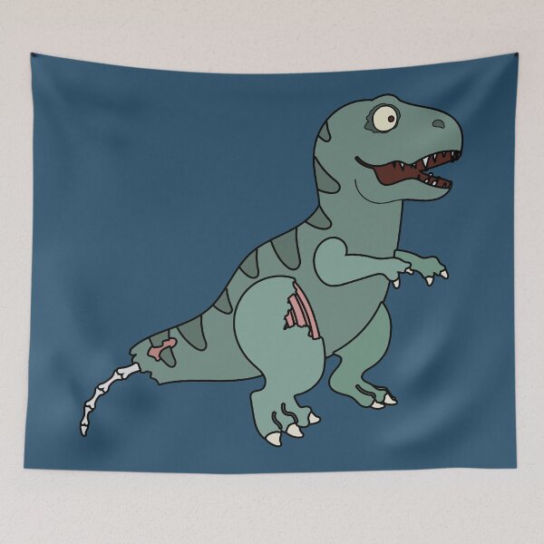 Item preview, Cute Zombie T-Rex Dinosaur // Funny Halloween Animals designed and sold by SLAG-Creative.