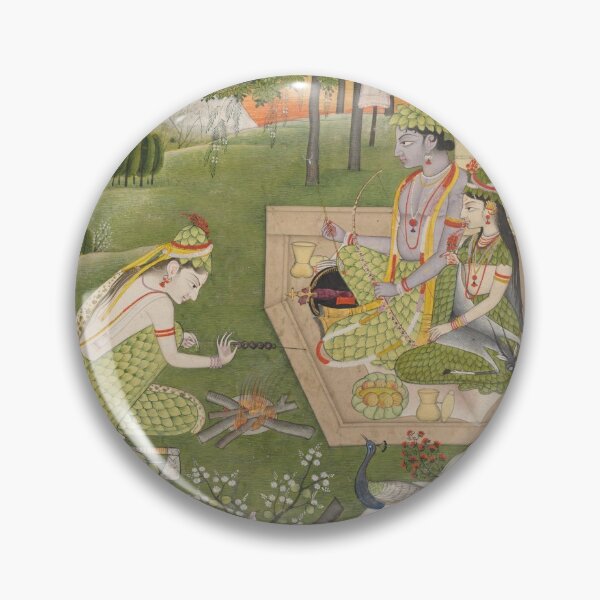 Item preview, Rama, Sita and Lakshmana in the Forest designed and sold by HinduArtGallery.