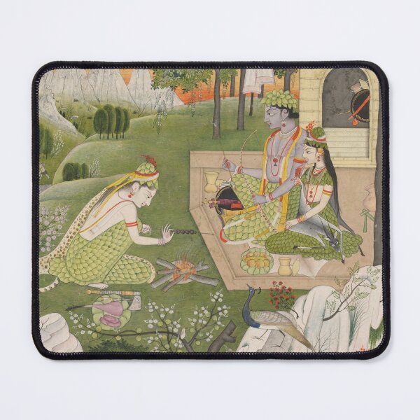 Item preview, Rama, Sita and Lakshmana in the Forest designed and sold by HinduArtGallery.