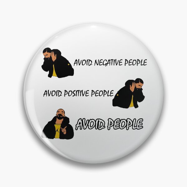 Item preview, FUNNY Avoid Negative People Meme Costume Black GIFT designed and sold by KiraSpace.