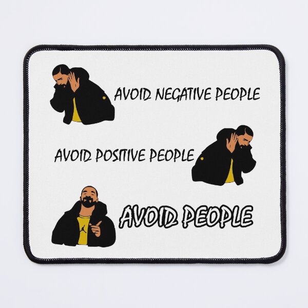 Item preview, FUNNY Avoid Negative People Meme Costume Black GIFT designed and sold by KiraSpace.