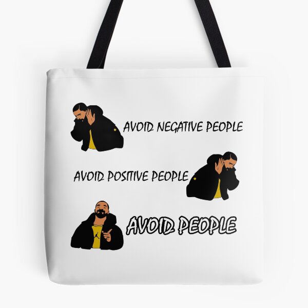 Item preview, FUNNY Avoid Negative People Meme Costume Black GIFT designed and sold by KiraSpace.