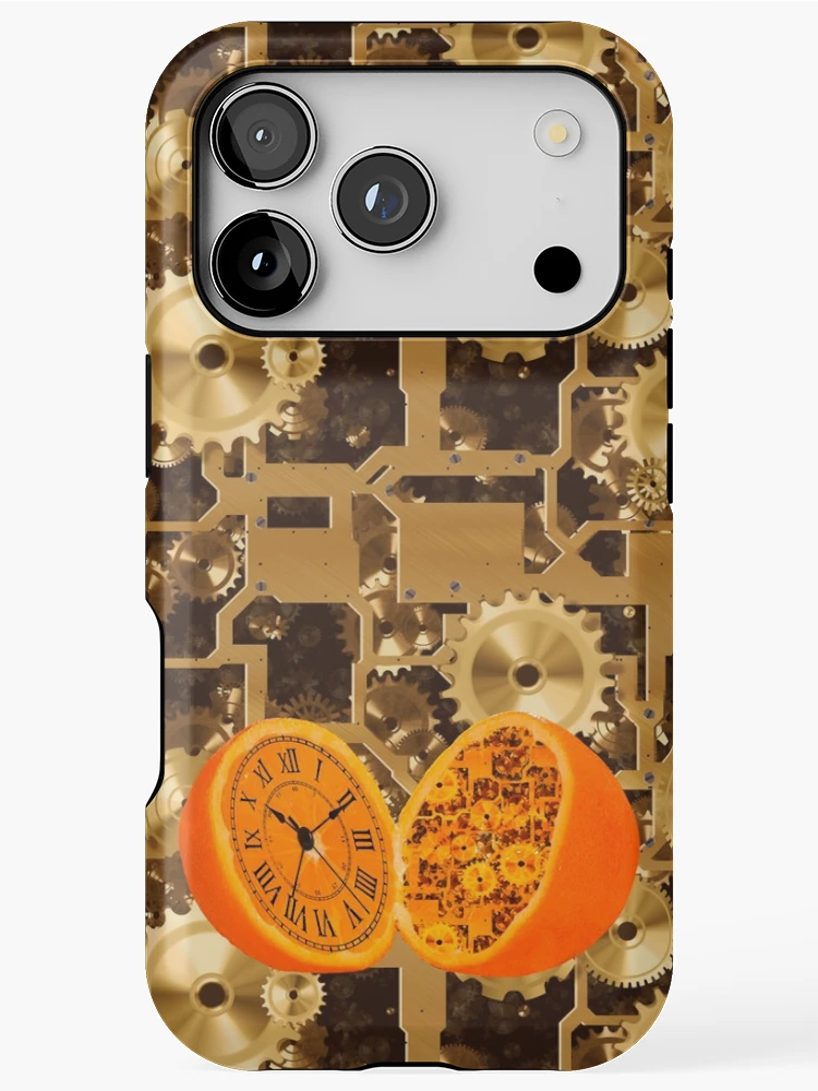 Thumbnail 1 of 4, iPhone Case, Clocks N Oranges Pattern designed and sold by LRGraphics.