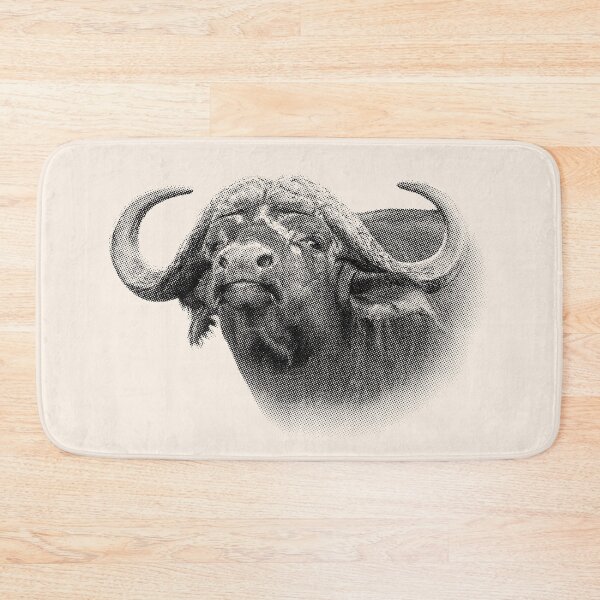 Item preview, African Buffalo Bull Close-up Wildlife designed and sold by Scotch Macaskill.