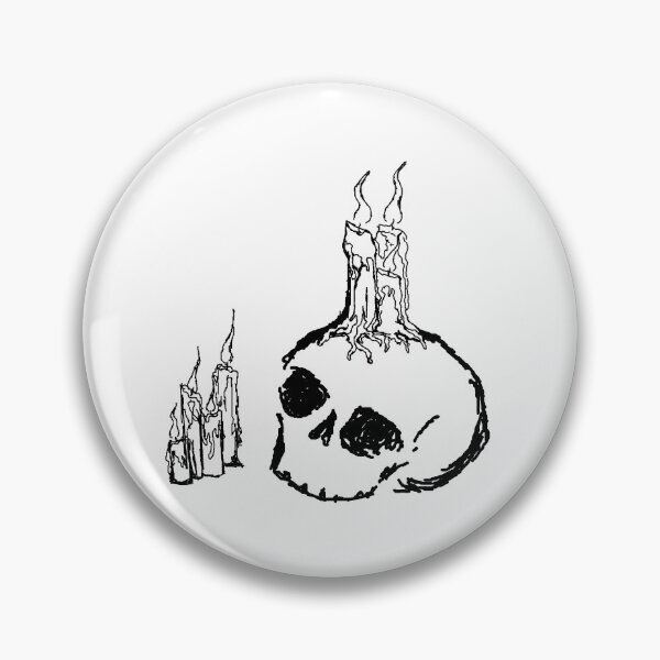 Item preview, Simple skull with candles designed and sold by D-Storm-.