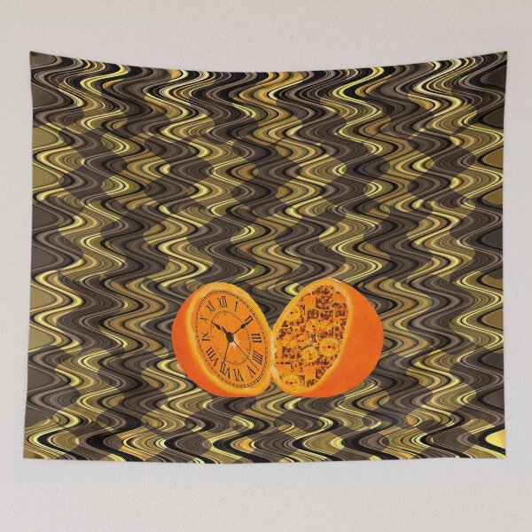 Item preview, Clocks N Oranges Pattern designed and sold by LRGraphics.