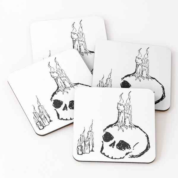 Item preview, Calavera simple con velas designed and sold by D-Storm-.