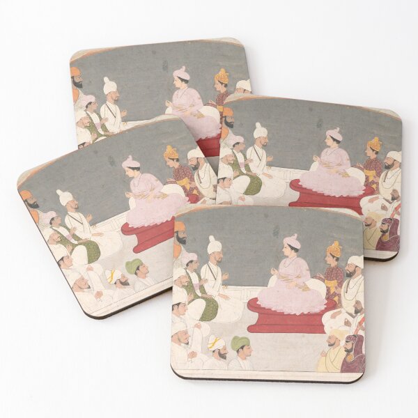 Item preview, Raja Sansar Chand of Kangra and Courtiers designed and sold by HinduArtGallery.