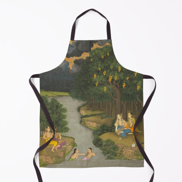 Item preview, Women Enjoying the River at the Forest’s Edge designed and sold by HinduArtGallery.