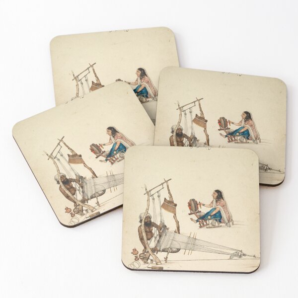 Item preview, Weaving and Spinning - 1860 designed and sold by HinduArtGallery.