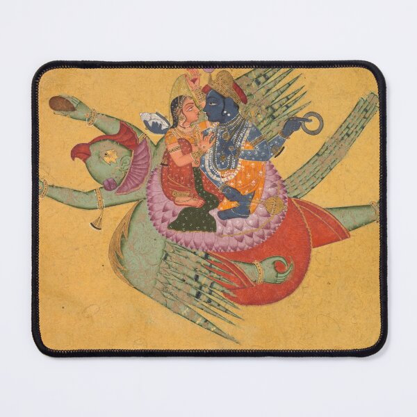 Item preview, Vishnu and Lakshmi on Garuda designed and sold by HinduArtGallery.